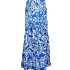 Free people blue paisley skirt, size 0